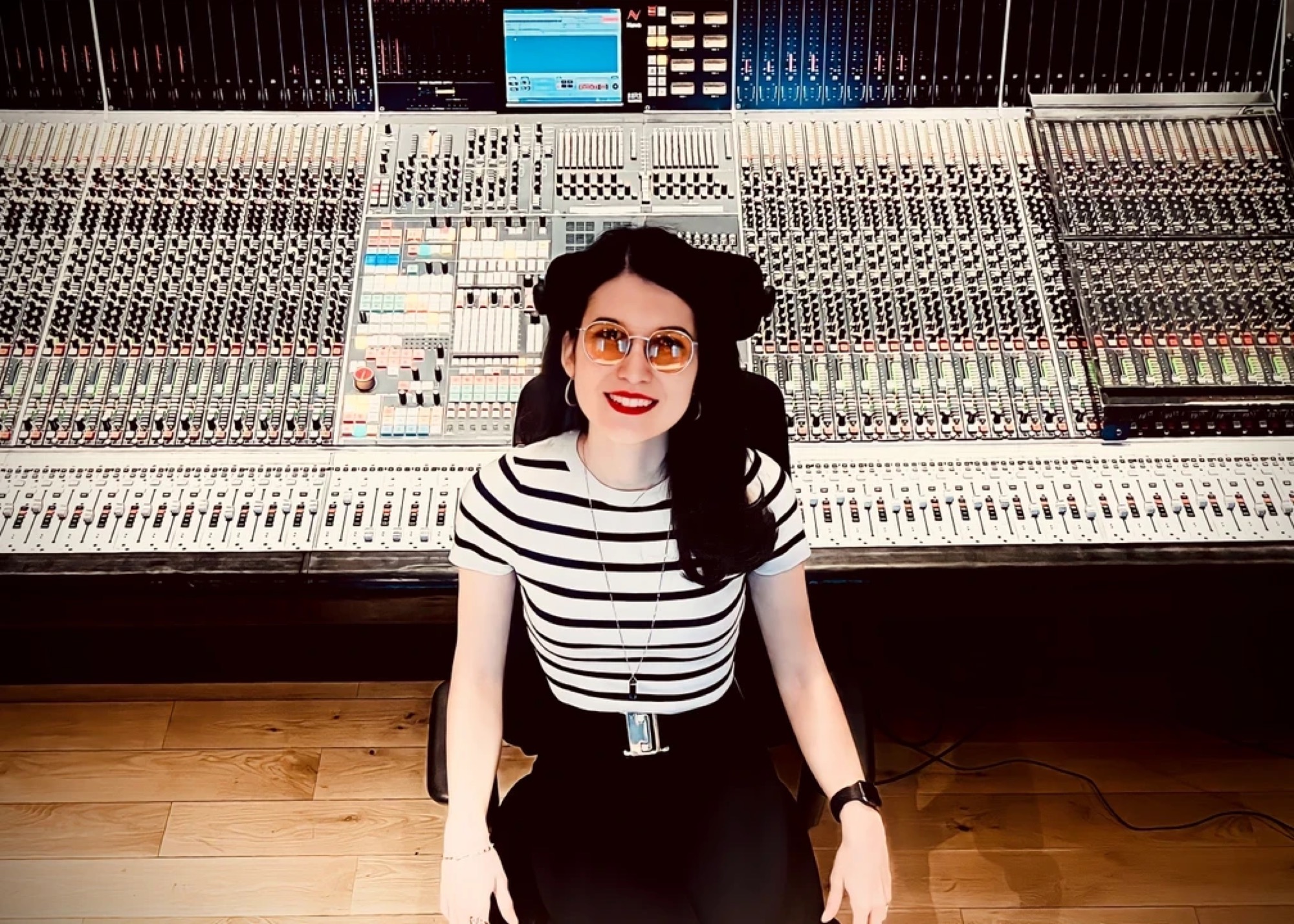 Natalia Milanesi in studio